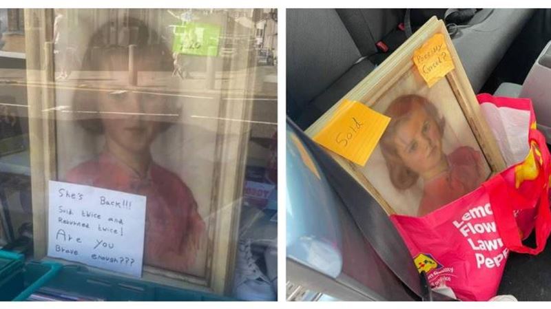 「小女孩油畫」被詛咒？她不信買了立刻退