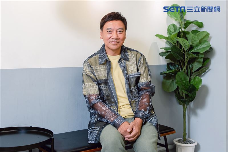 施孝榮三立新聞網專訪。（圖／記者楊澍攝影）