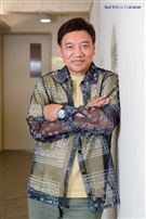 施孝榮三立新聞網專訪。（圖／記者楊澍攝影）