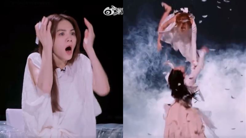 嚇爛！女星4米高空墜落　Ella驚恐表情曝