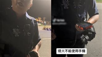 重機男騎車邊拿手機拍照　警取締引爭議