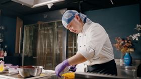 深夜裡的法國手工甜點 (圖/記者羅正輝攝影)