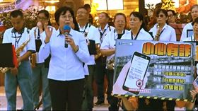 國道警察局長廖美鈴至現場與民眾互動