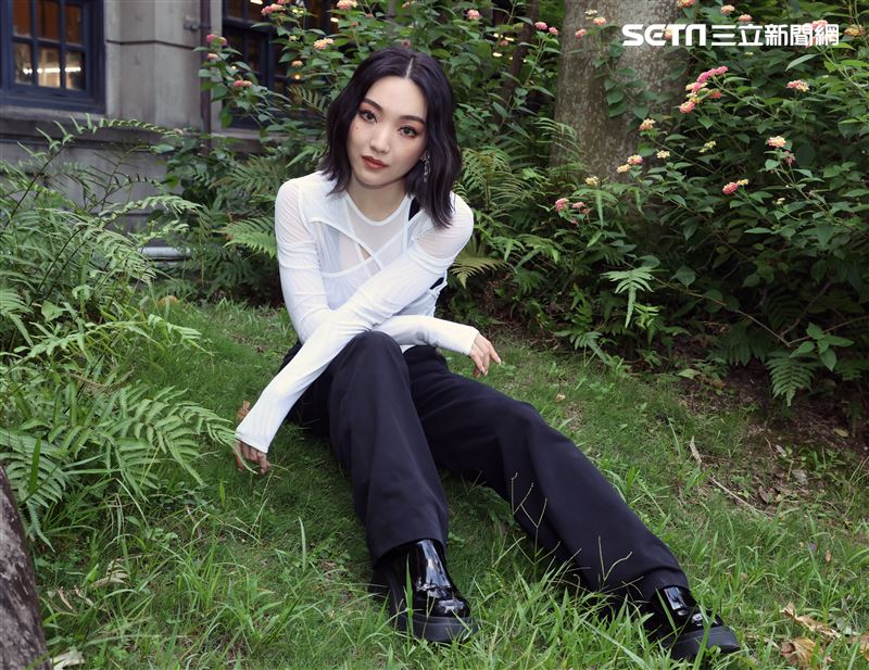 閻奕格三立新聞網專訪。（圖/記者邱榮吉攝影）