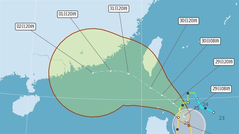 新／戒備！氣象局23：30發布蘇拉海上警報