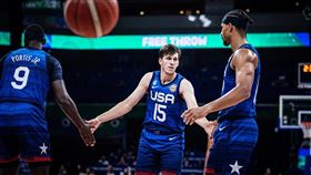 美國隊輕鬆擊敗希臘隊。（圖／翻攝自FIBA官網）