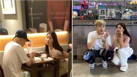 本月21日本刊接獲讀者爆料，顏佑庭正和一位長相清秀顏值極高的長髮美女，兩人相約中山區百貨美食街用餐，而該女應為他曾在社群上Po過合照的Pipi。（圖／讀者提供、取字顏佑庭IG）