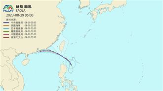 颱風蘇拉再南修　最新各國預測路徑一致了