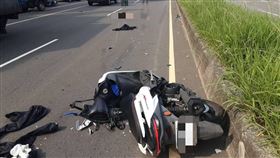 車禍,摩托車,大貨車,死亡,新興路（圖／翻攝畫面）