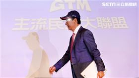 郭台銘舉行主流民意大聯盟記者會，正式對外宣布「我將以總統參選人身分投入2024總統大選。（圖/記者邱榮吉攝影）