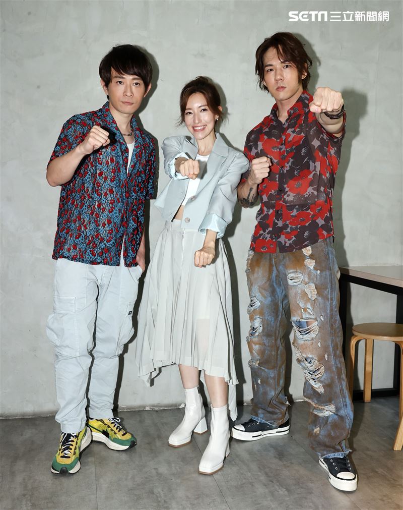 南拳媽媽隔15年終於合體二代成員LARA、張傑、宇豪「獨缺彈頭」。（圖/記者邱榮吉攝影）