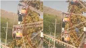 摩天輪突暴衝！女學生甩出車廂（圖／翻攝自臉書）