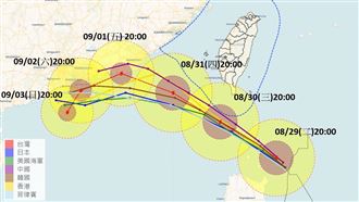 蘇拉暴風圈將通過2地區　這時間解除陸警