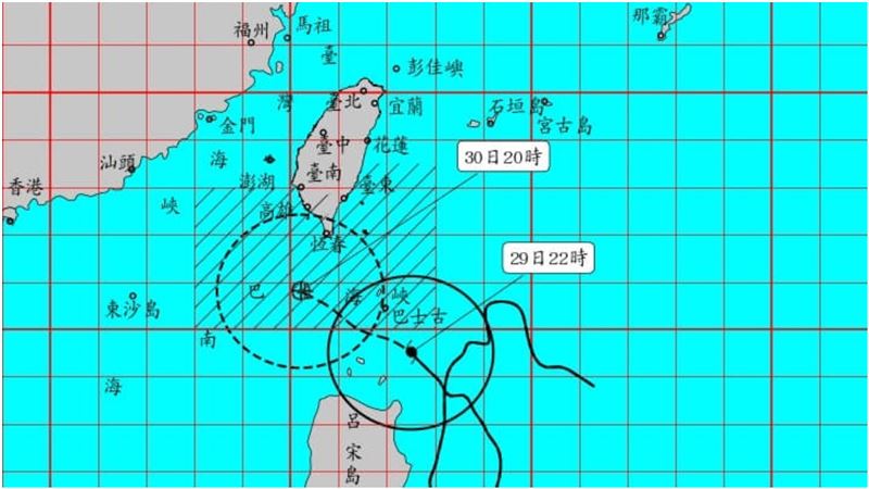 蘇拉深夜轉強颱！30日東南部防豪雨