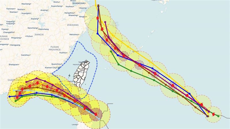 台灣再躲雙颱直撲　專家曬圖：真的很會閃