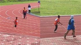 失去左腿仍奮力參加短跑比賽　老師陪跑鼻酸畫面曝