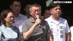 ▲柯文哲中元普渡祈福並接受媒體聯訪（圖／記者許皓婷攝影）