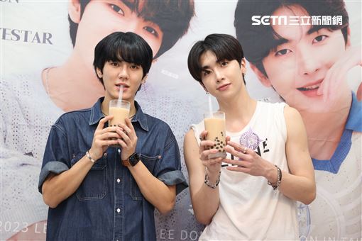 韓男團UP10TION李歡喜、李東烈亞洲巡迴台灣粉絲演唱會前記者會。（圖/記者邱榮吉攝影）