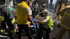 日籍通告藝人大久保勇太被發現倒臥租屋處地板，送醫急救。（圖／翻攝畫面）