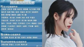 浪姐5最終名單疑曝光。（圖／翻攝自微博）