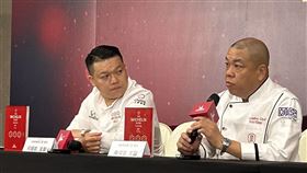 六度蟬聯米其林三星，頤宮中餐廳主廚陳偉強笑稱「還是有點緊張，昨日夜裡睡覺時每2小時就醒來一次」。（圖／記者簡浩正攝影）