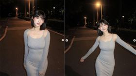 寧寧,後媽裙,「連衣緊身包臀裙」,成大