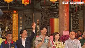 賴清德、吳崢赴中和區碧河宮參香（圖／記者高逸帆攝影）