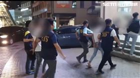 高雄蔡姓角頭的藍寶堅尼遭人開槍，警方循線逮獲3名嫌犯。（圖／翻攝畫面）