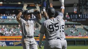 ▲洋基新秀游擊手沃爾皮（Anthony Volpe）新人球季20轟20盜成為隊史第1人。（圖／美聯社／達志影像）