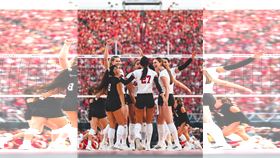 ▲內大林肯分校迎戰內大奧瑪哈分校的女子排球賽，9萬2003名觀眾進場創下紀錄。（圖／翻攝自Nebraska Volleyball推特）