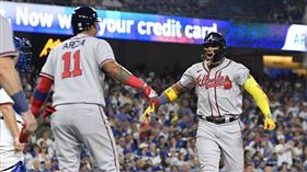 ▲勇士亞古納（Ronald Acuna Jr.）達成30轟60盜！史上第1人。（圖／美聯社／達志影像）