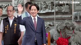 ▲賴清德偕何博文林口竹林山觀音寺參香