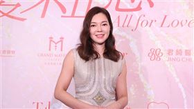 曾馨瑩在郭台銘宣布參選後首度亮相。（圖／記者邱榮吉攝影）