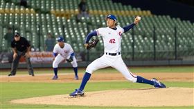 ▲林維恩在台韓左投對決中勝出。（圖／中華棒協提供）