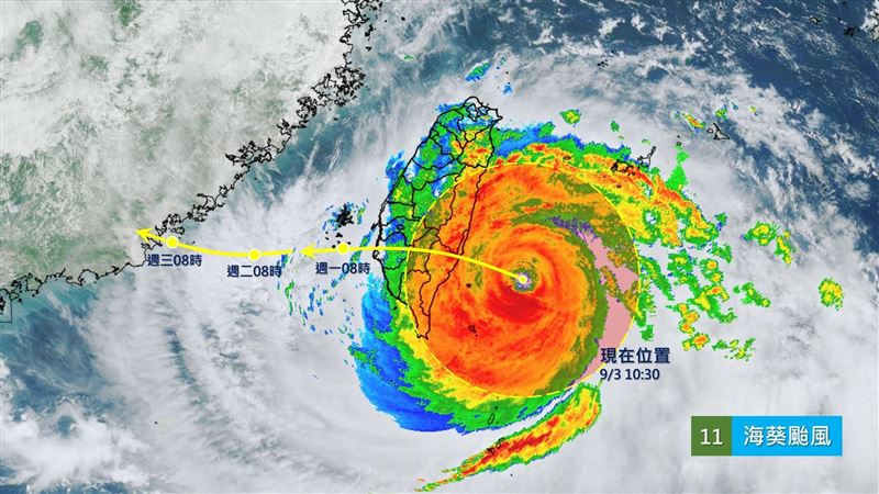 海葵暴風圈漸壟罩　這3地入夜後風雨轉強