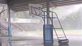 海葵,颱風,花蓮,籃球架