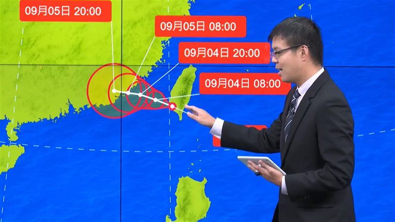 海葵中心20時出海　南部出現9級強陣風