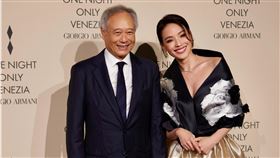 舒淇參加活動與李安同框。（圖／翻攝自東申未來微博）