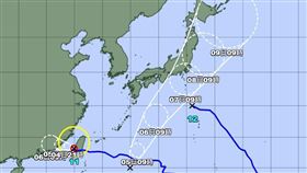 彭啟明今（4）天上午在臉書發文貼照表示，「蝦米！又有颱風生成？對！九月本就是僅次於八月的颱風好發期。這個可能是13號颱風鴛鴦（香港所命名的）」（圖／翻攝自彭啟明臉書）