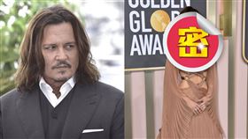 強尼戴普、珍娜奧特嘉。（圖／美聯社／達志影像）