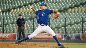 ▲陽念希對捷克中繼測試狀況，投1局沒問題，第2局開始出狀況。（圖／中華棒協提供）