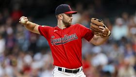 ▲守護者捕手佛萊（David Fry）6局上登板投球。（圖／美聯社／達志影像）