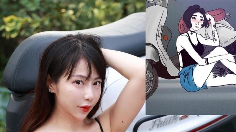 梓梓爬車COPY超商女友　兇猛組圖震驚全網