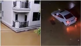 廣東重現京津冀泡水慘況 網傳又是水庫洩洪（圖／翻攝自「李老師不是你老師」X平台帳號）