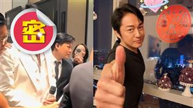 近日馬景濤被拍到出席活動，疑似「嘴歪臉腫」臉部麵癱的症狀。（組合圖／翻攝自微博）