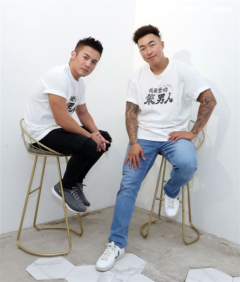 范逸臣、郭泓志三立新聞網專訪。（圖/記者邱榮吉攝影）