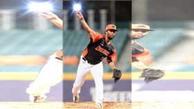 統一獅隊新洋投蘭道爾。（圖／統一獅提供）