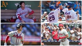 ▲包括大谷翔平在內，大聯盟本季已有4位球員單季至少40轟。（圖／美聯社／達志影像）