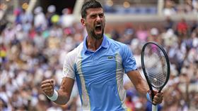 喬科維奇晉級美網男單4強。（圖／美聯社／達志影像）