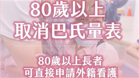 侯友宜主張，80歲以上取消巴氏量表，長者可直接申請看護移工。（圖／翻攝自侯友宜臉書）